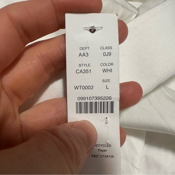 J crew white Slim Bowery performance stretch dress shirt with spread collar - Picture 4 of 4